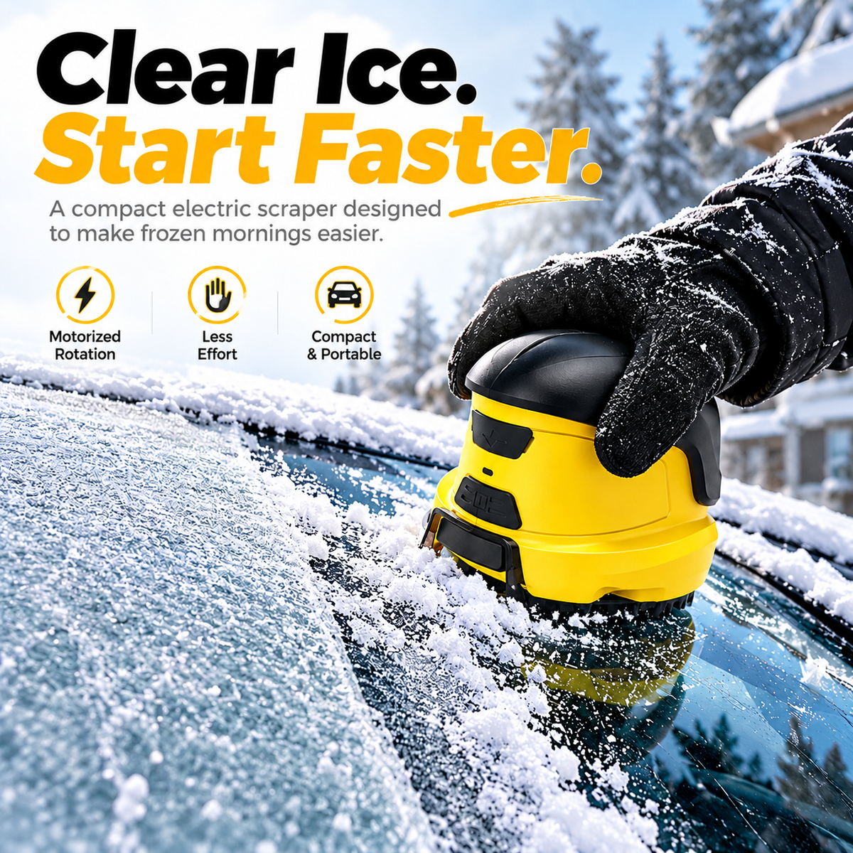Ormino™ Cordless Electric Windshield Ice Scraper