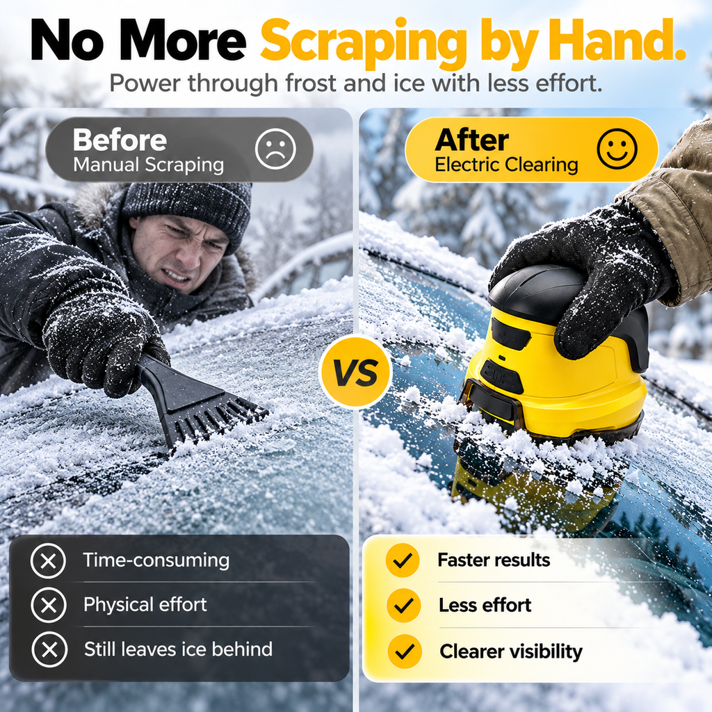 Ormino™ Cordless Electric Windshield Ice Scraper