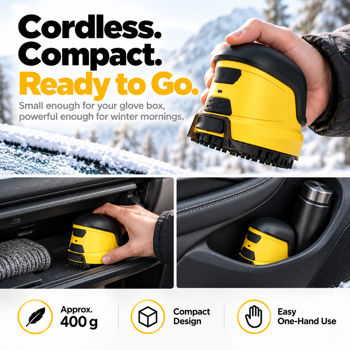 Ormino™ Cordless Electric Windshield Ice Scraper