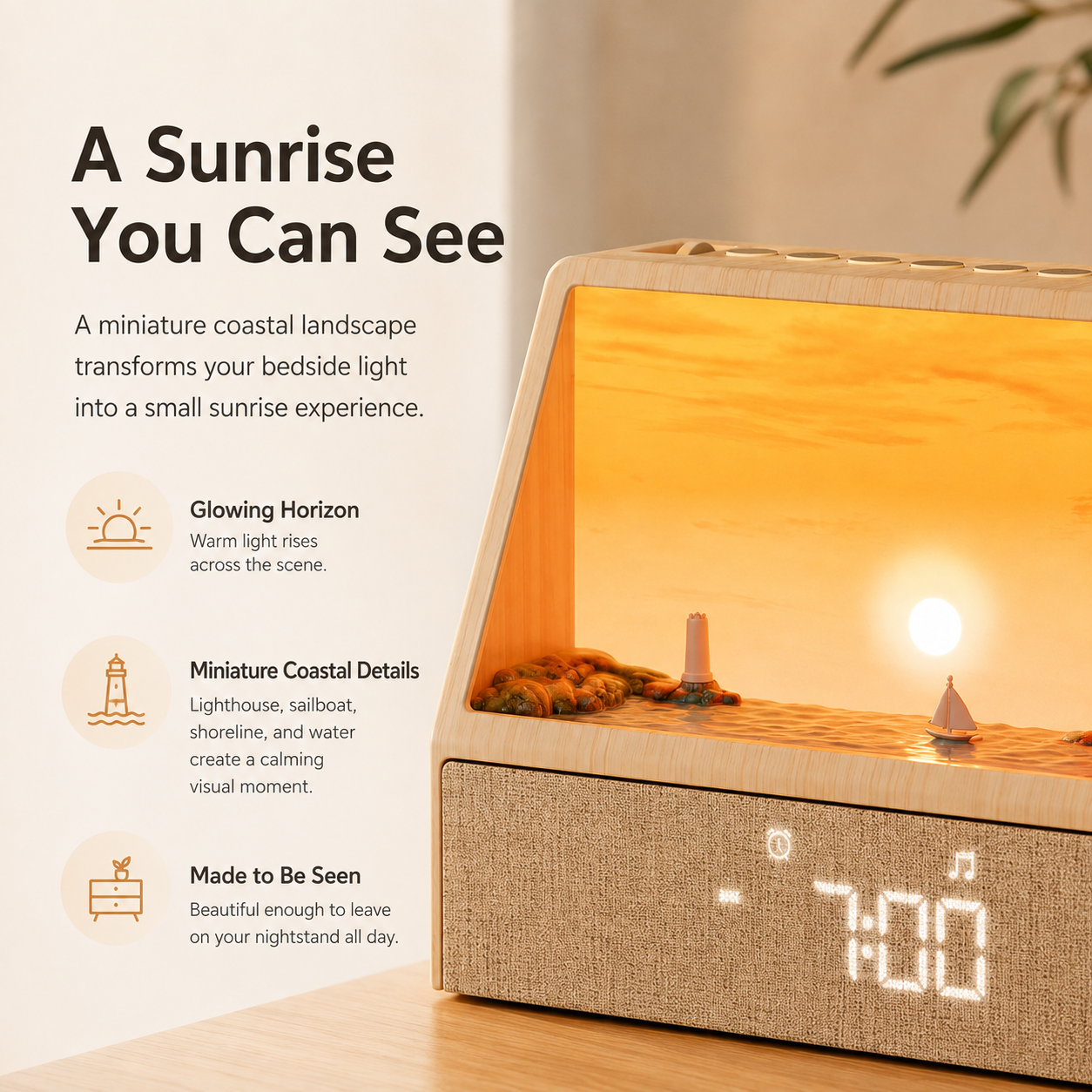 Ormino Rise miniature coastal sunrise landscape