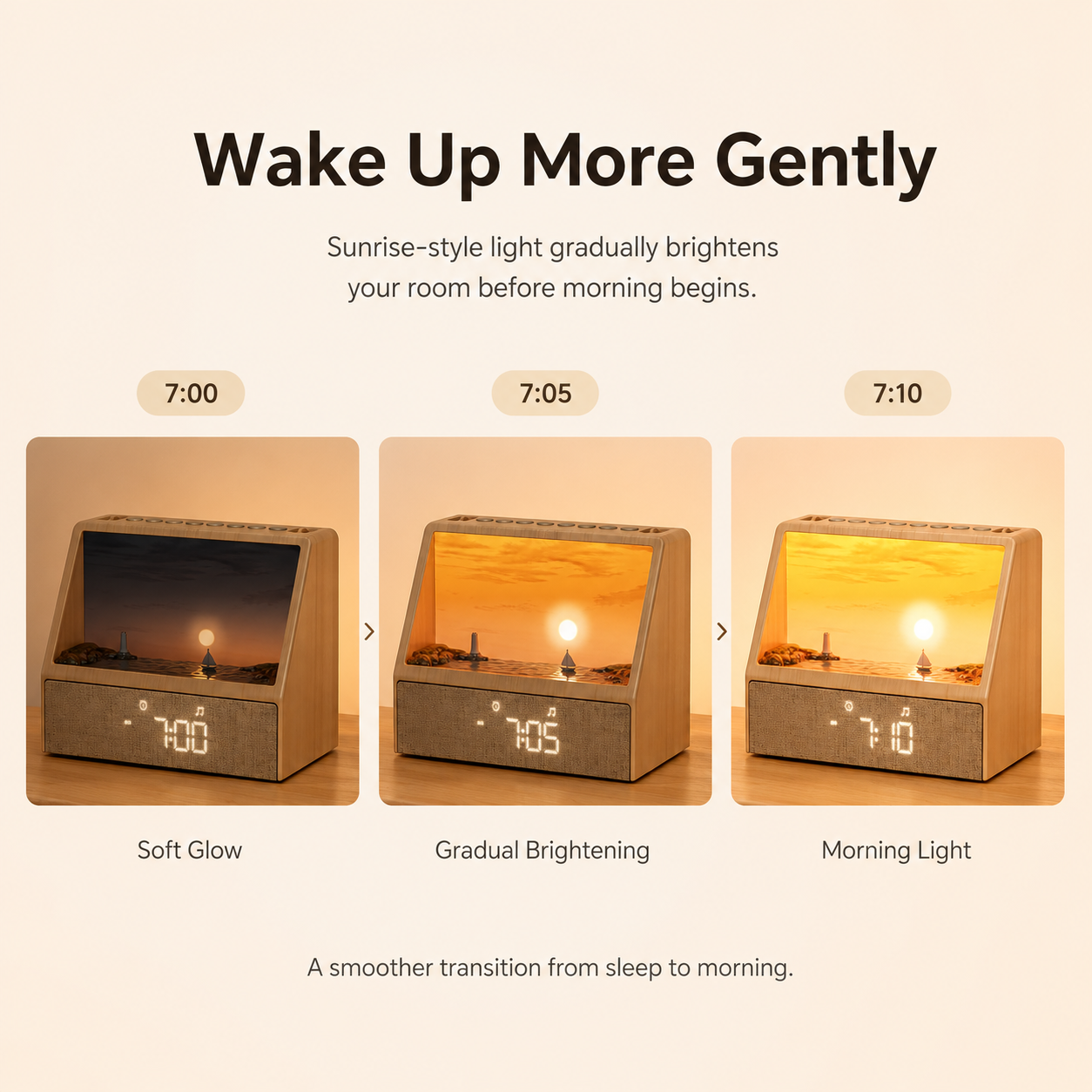 Ormino Rise gradual sunrise wake-up sequence