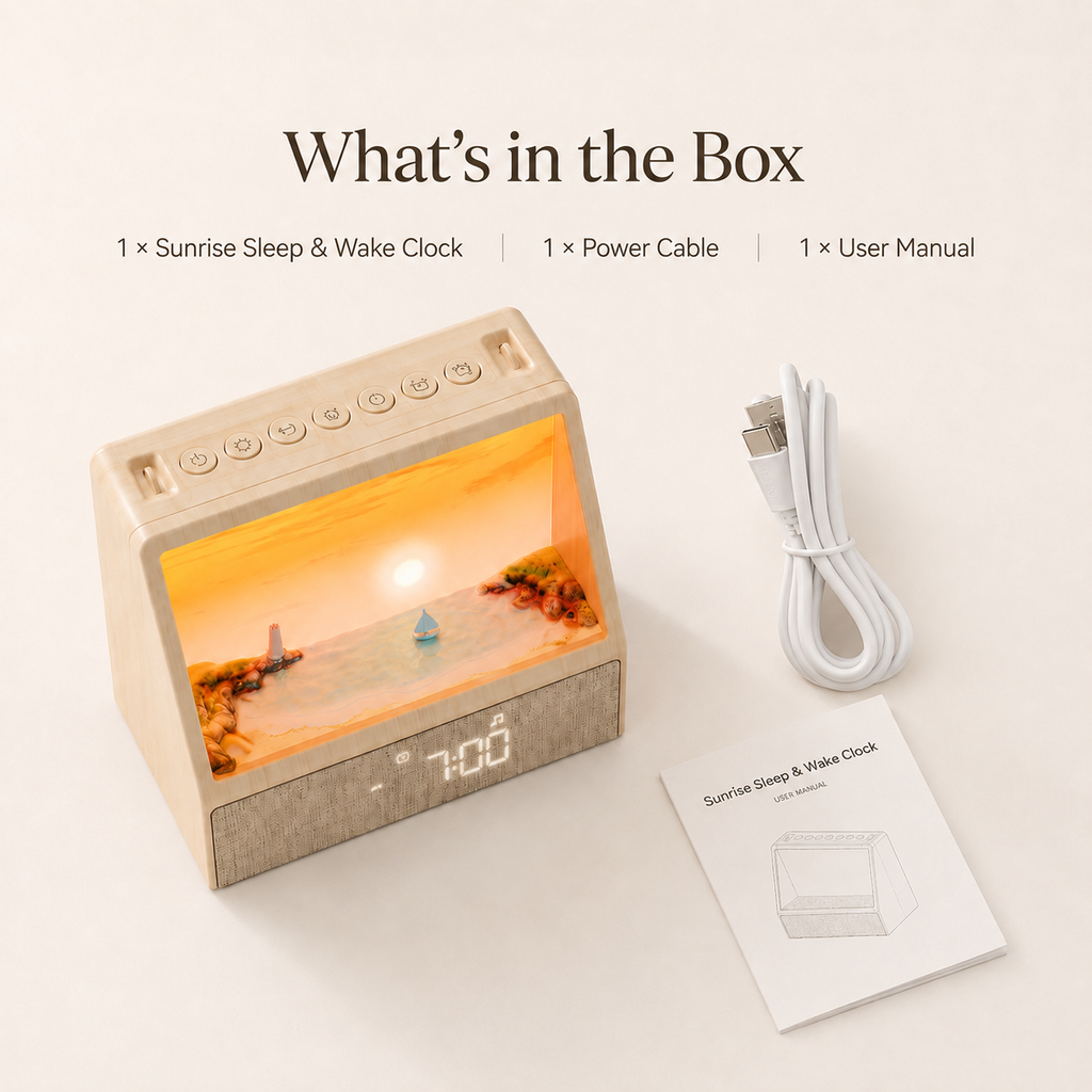 Ormino Rise package contents with power cable and user manual